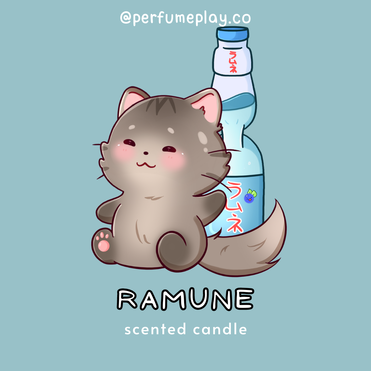Ramune Japanese Soda Scented Candle
