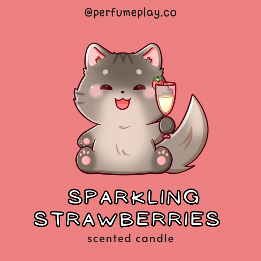 Sparkling Strawberries Scented Candle